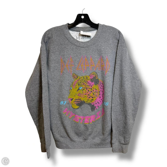 Sweatshirt Crewneck By Clothes Mentor In Grey, Size: S