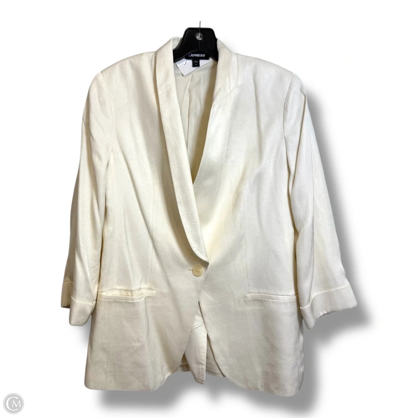 Blazer By Express In Cream, Size: M
