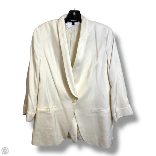 Blazer By Express In Cream, Size: M