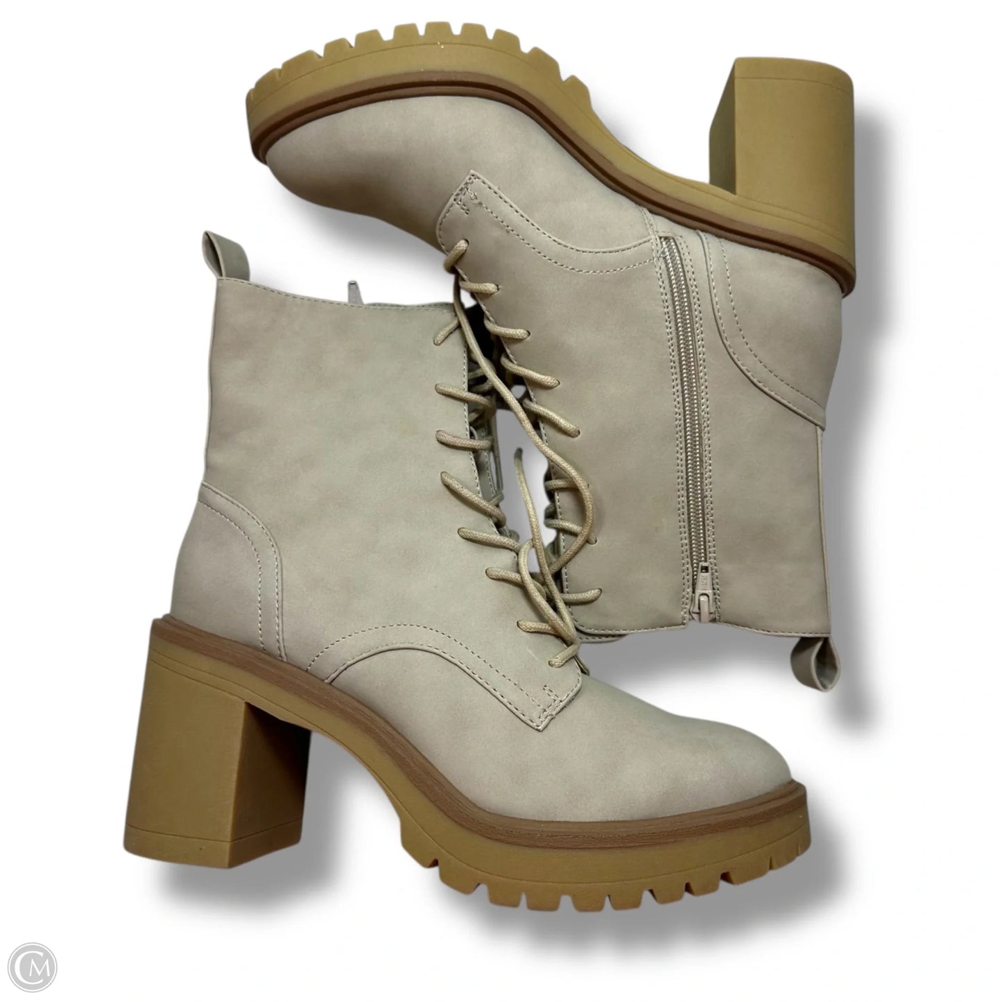 Boots Ankle Heels By Dolce Vita In Taupe, Size: 9.5