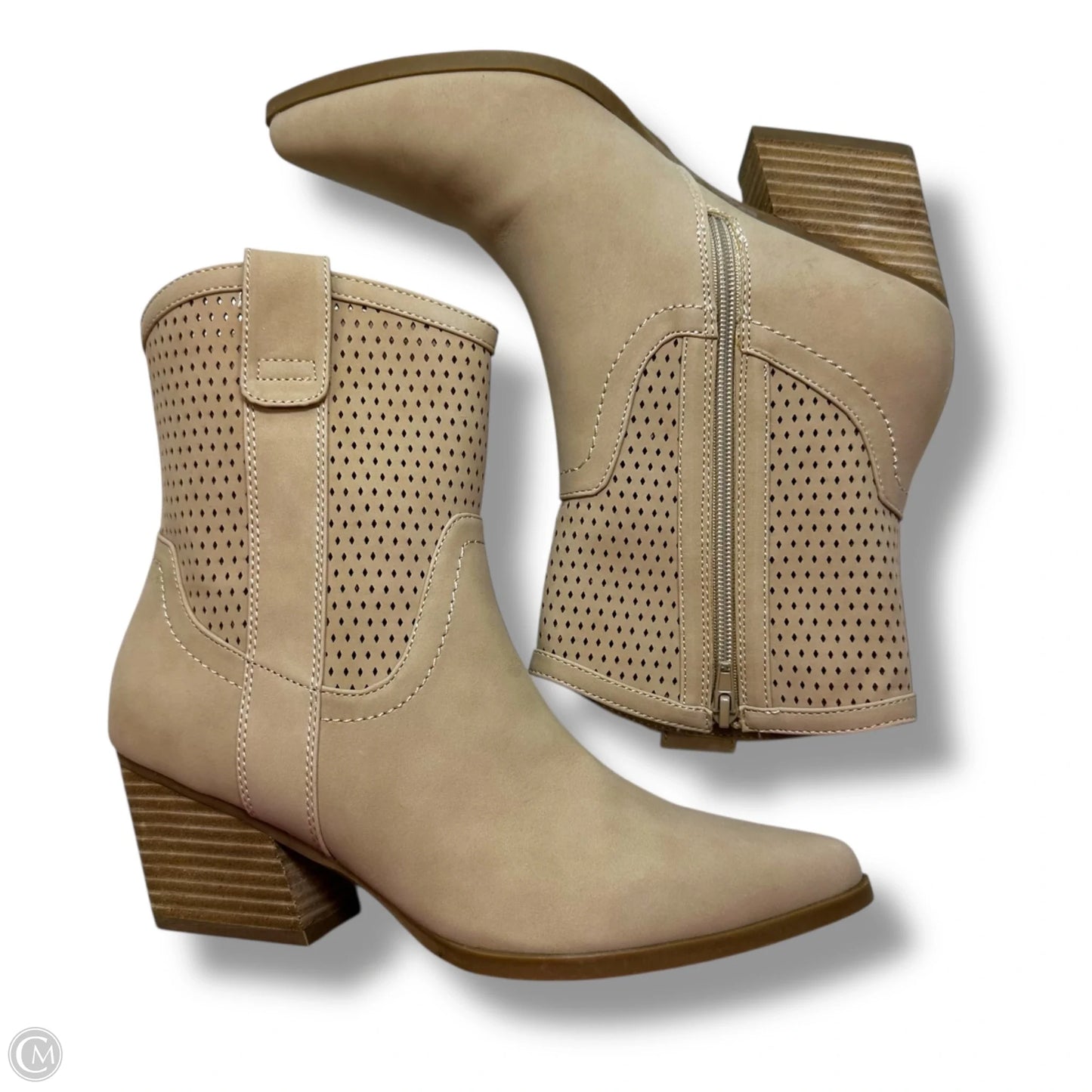Boots Ankle Heels By Dolce Vita In Tan, Size: 10