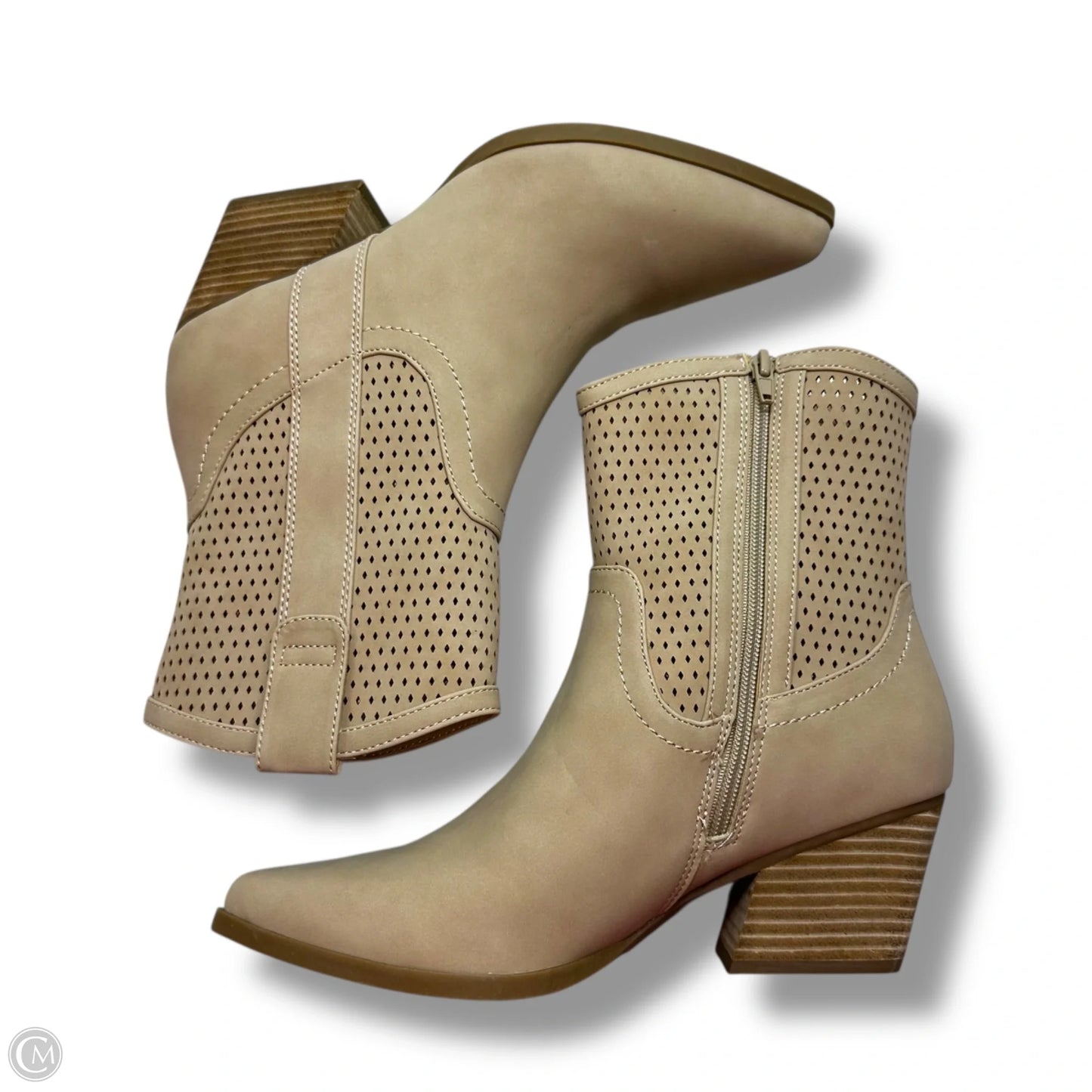 Boots Ankle Heels By Dolce Vita In Tan, Size: 10