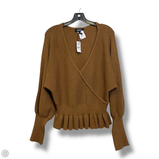 Sweater By Express In Brown, Size: L