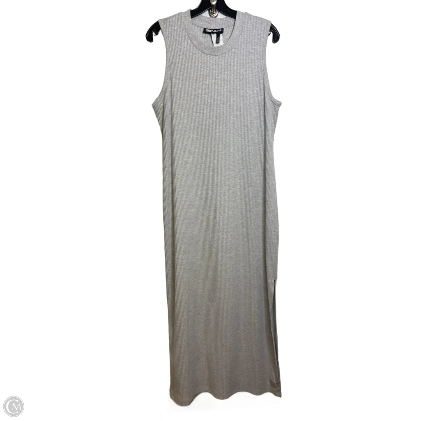 Dress Casual Maxi By Dkny In Grey, Size: Xl