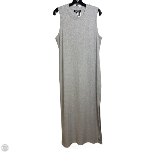 Dress Casual Maxi By Dkny In Grey, Size: Xl