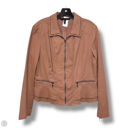 Jacket Denim By White House Black Market In Mauve, Size: L