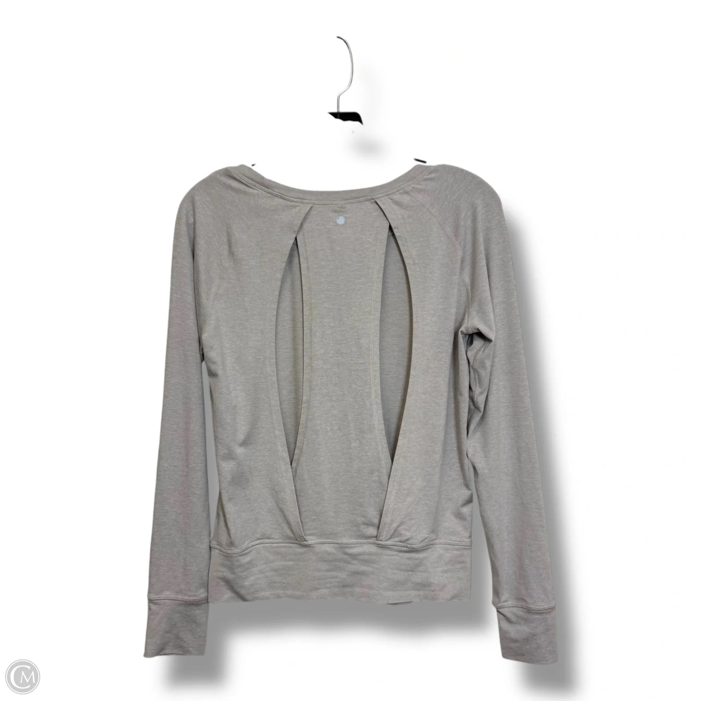 Athletic Top Long Sleeve Crewneck By Yogalicious In Grey, Size: Xs