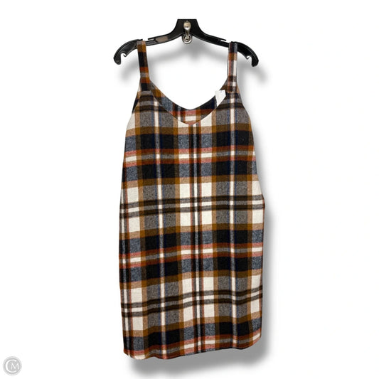 Dress Casual Short By Clothes Mentor In Plaid Pattern, Size: L