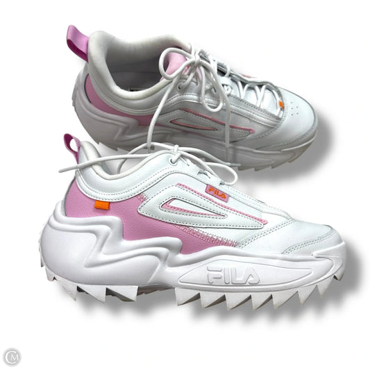 Shoes Sneakers By Fila In White, Size: 8.5