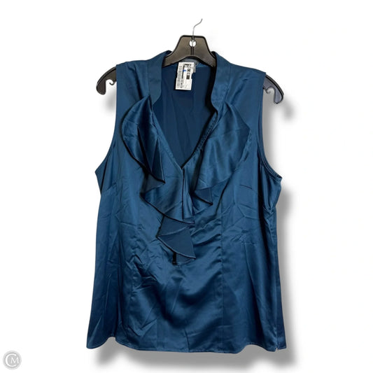 Top Sleeveless By Ann Taylor In Teal, Size: L