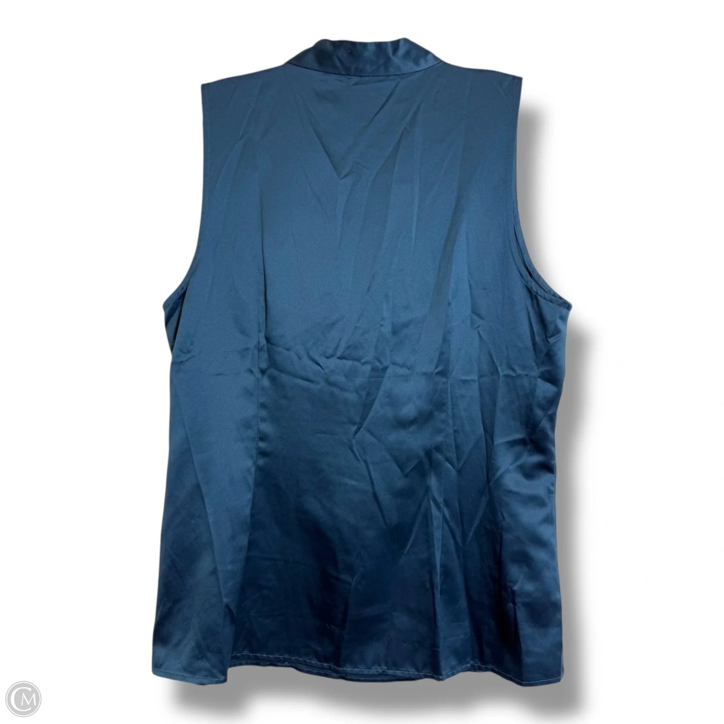 Top Sleeveless By Ann Taylor In Teal, Size: L