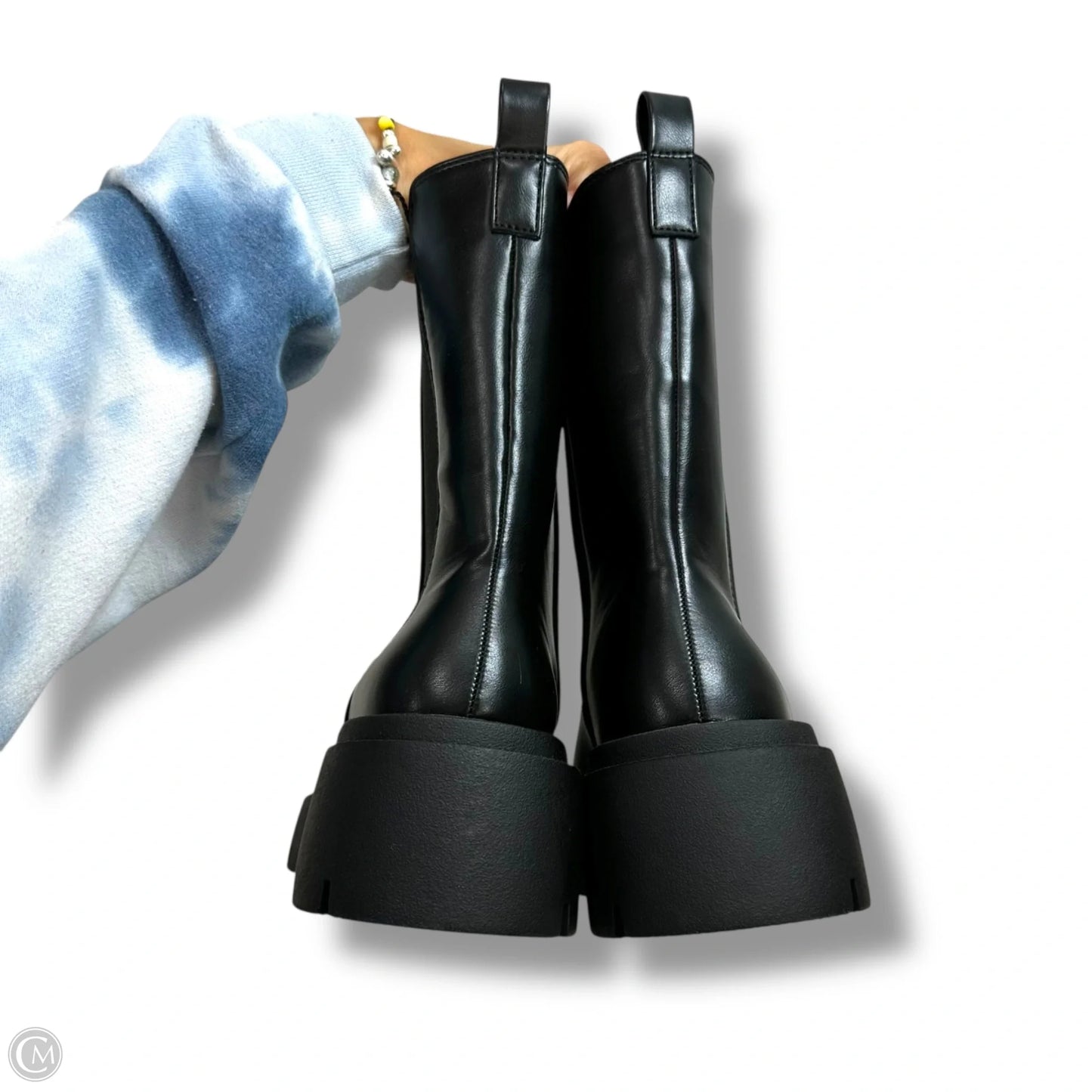 Boots Combat By Pretty Little Thing In Black, Size: 9