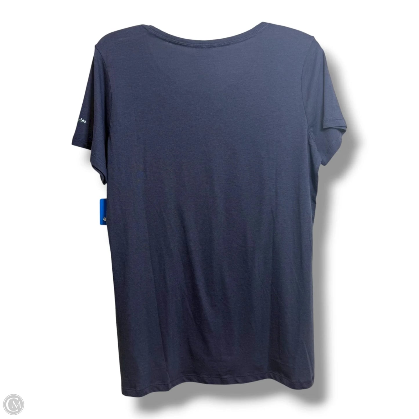 Top Short Sleeve By Columbia In Navy, Size: L