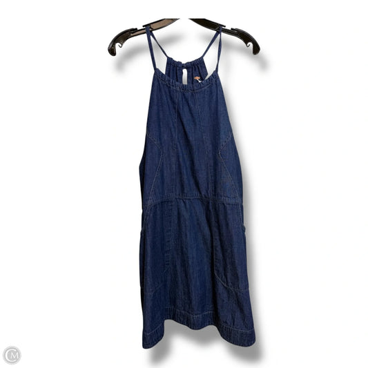 Dress Casual Short By Free People In Blue Denim, Size: M