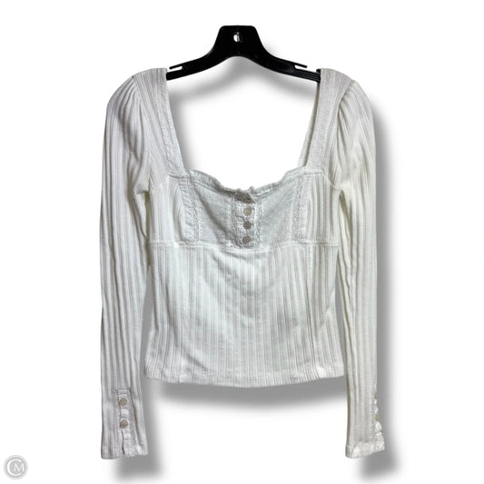 Top Long Sleeve By Free People In White, Size: Xs