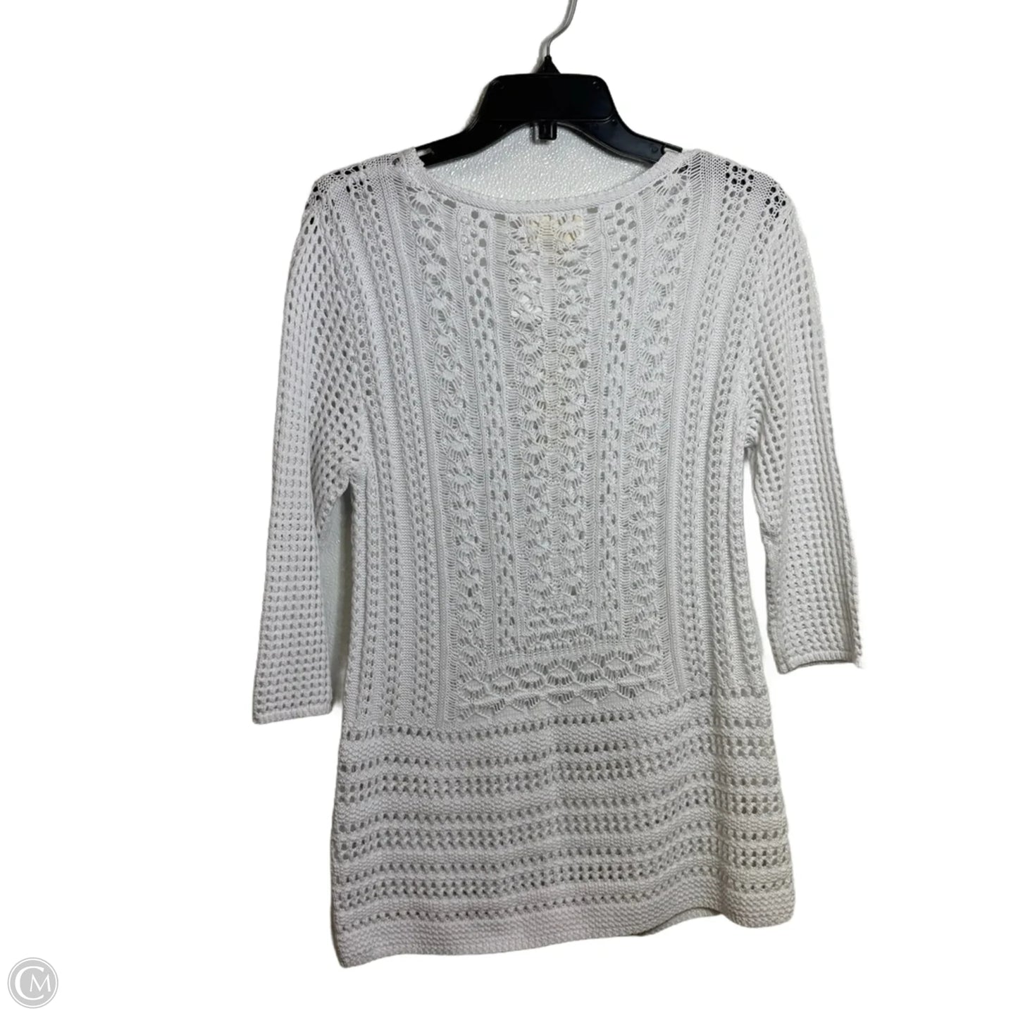 Sweater By Andrea Jovine In White, Size: S