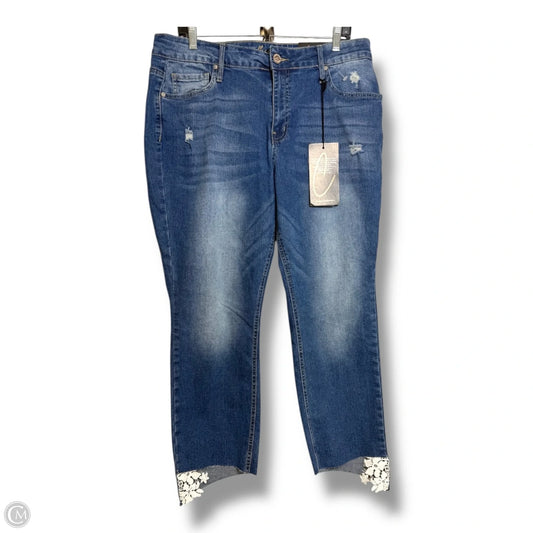 Jeans Straight By Clothes Mentor In Blue Denim, Size: 14