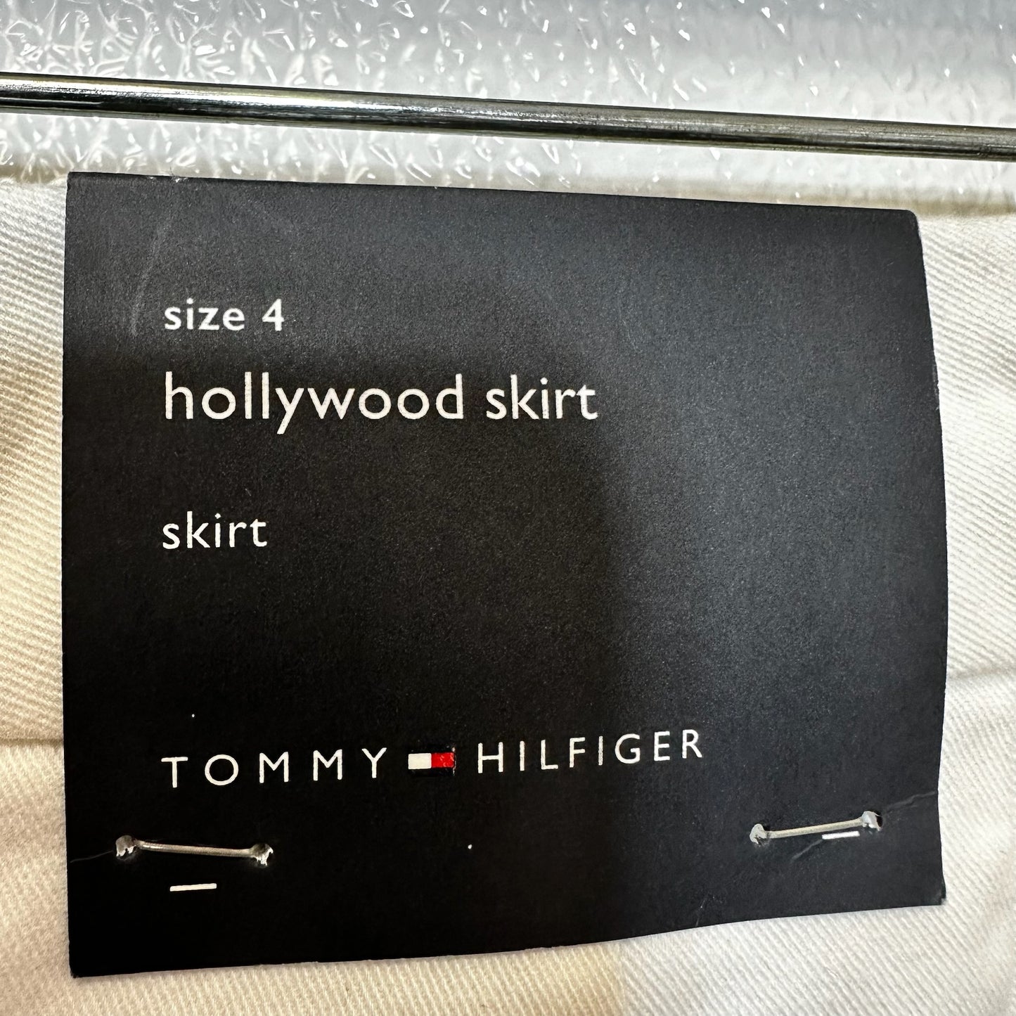 White Skirt Mini & Short Tommy Hilfiger O, Size 4