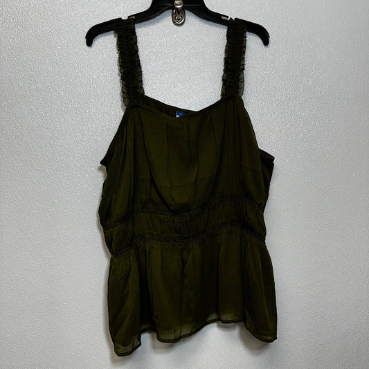Olive Top Sleeveless Old Navy O, Size 3x