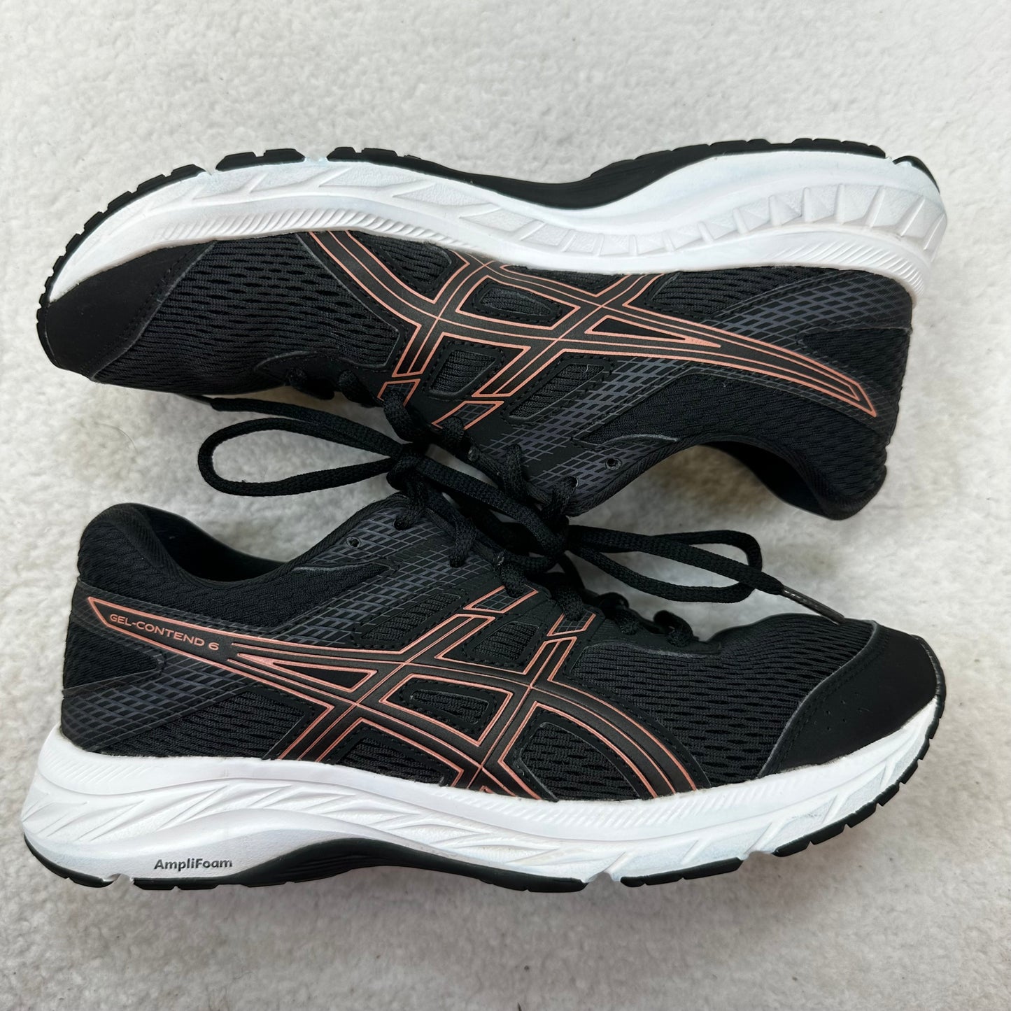 Black Shoes Athletic Asics, Size 8