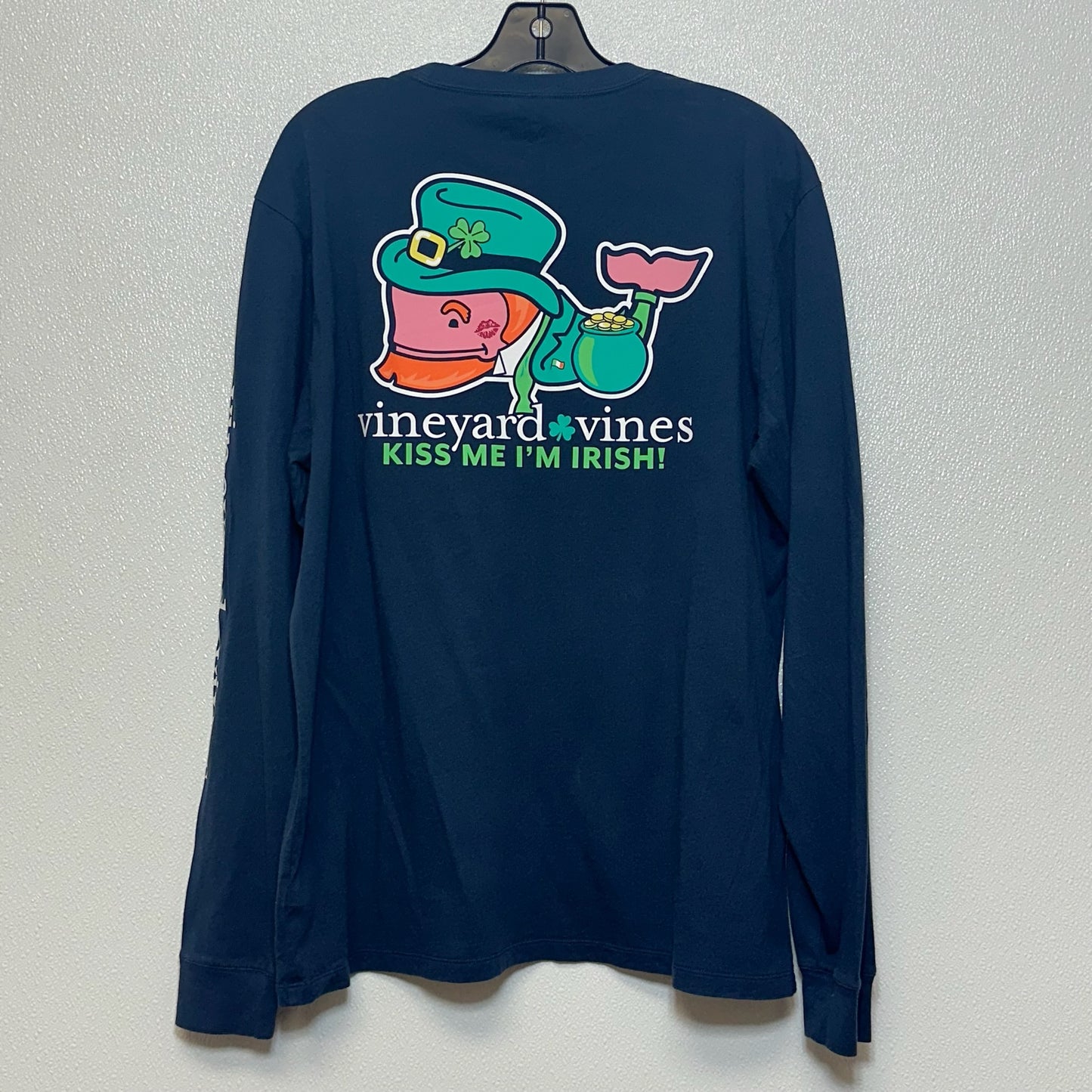 Navy Top Long Sleeve Vineyard Vines, Size M