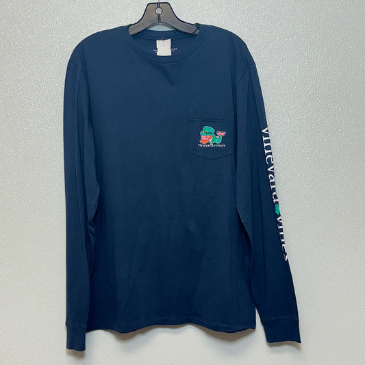 Navy Top Long Sleeve Vineyard Vines, Size M