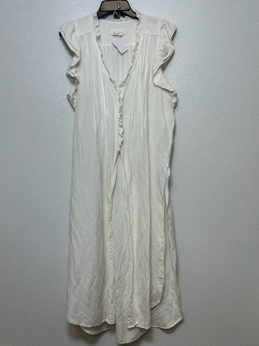 Dress Casual Maxi By Anthropologie In White, Size: M