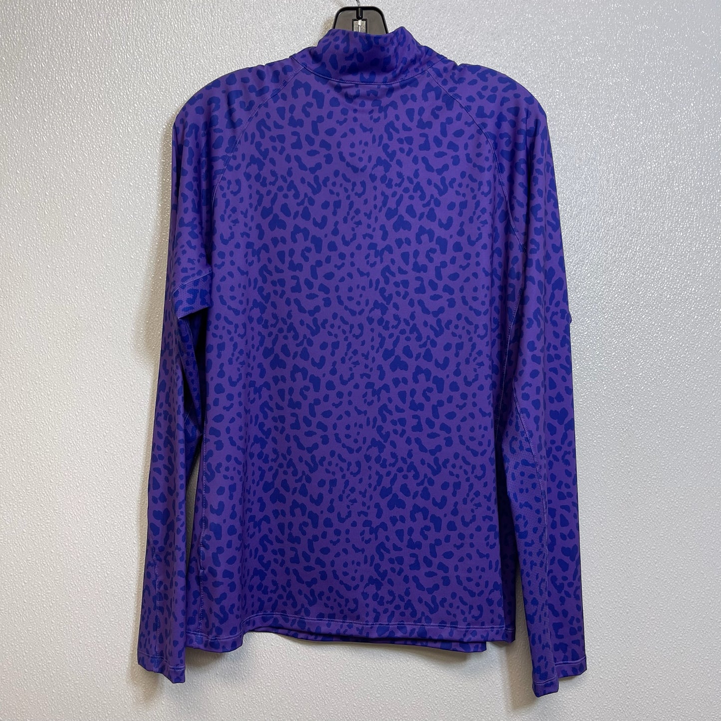 Athletic Top Long Sleeve Collar By Lady Hagen In Purple, Size: L