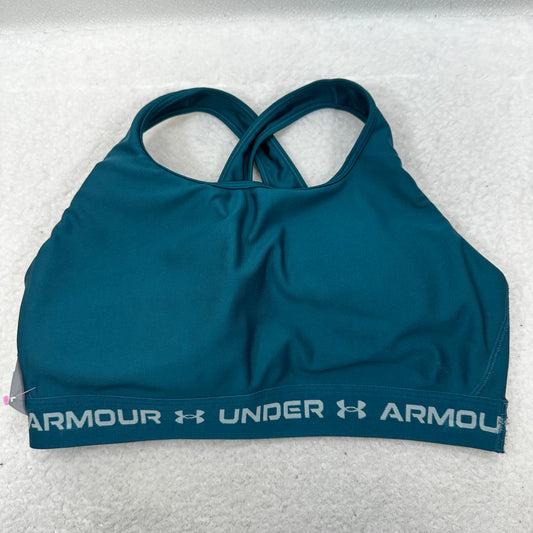 Compression Athletic Bra By Under Armour In Teal, Size: Xxl