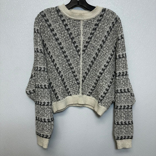 Sweater By Ba&sh In Grey White, Size: S