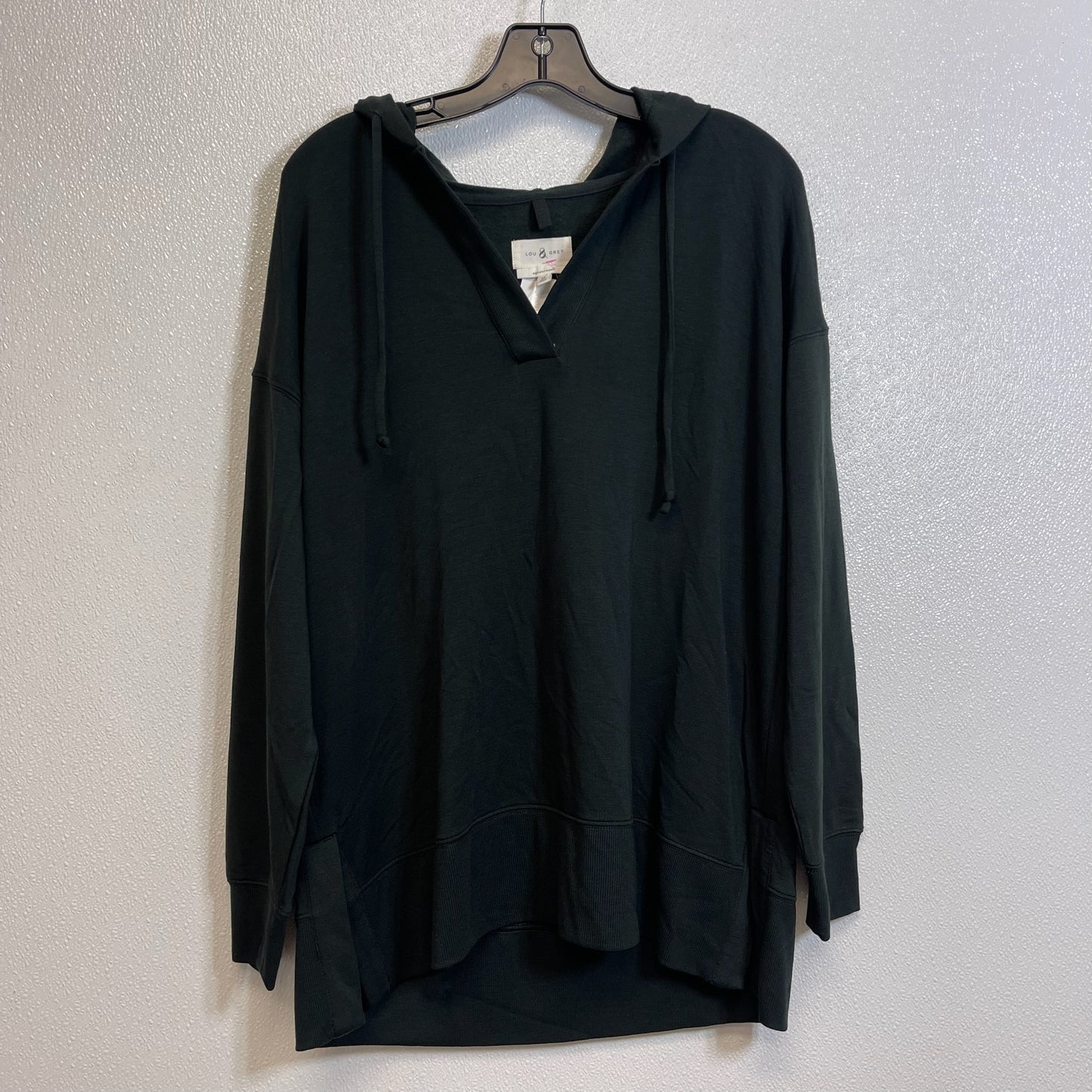 Sweatshirt Hoodie By Lou And Grey In Green, Size: M