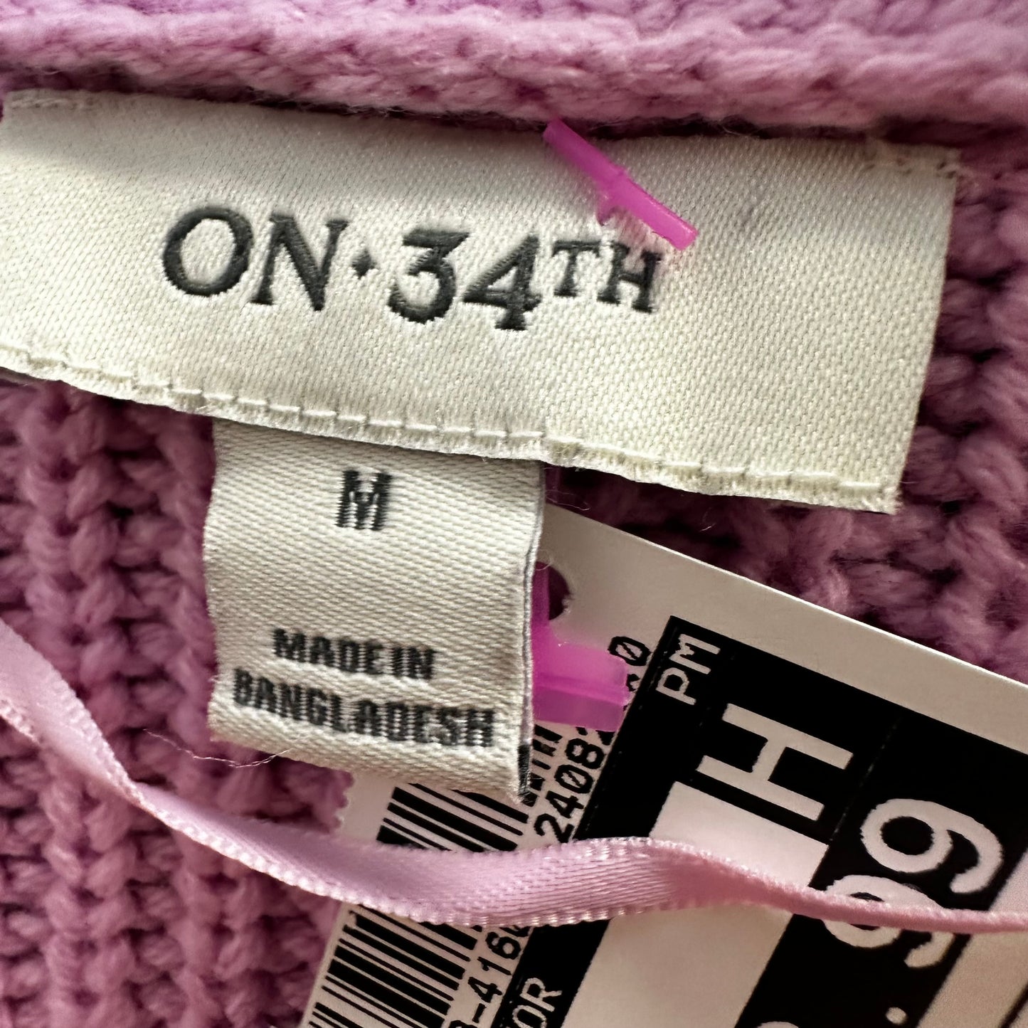 Cardigan By On 34th In Pink, Size: M