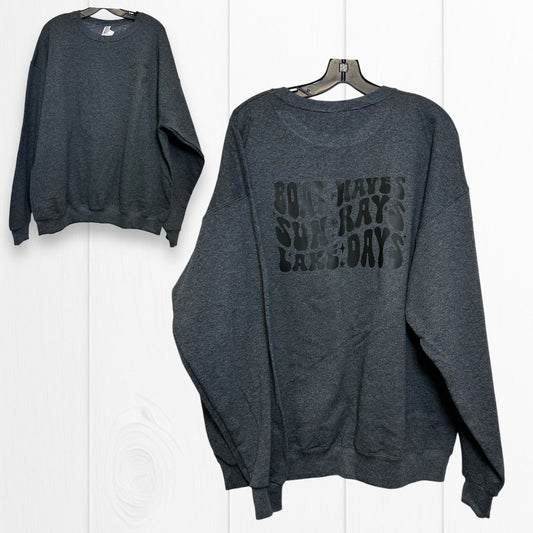 Sweatshirt Crewneck By Clothes Mentor In Grey, Size: Xl