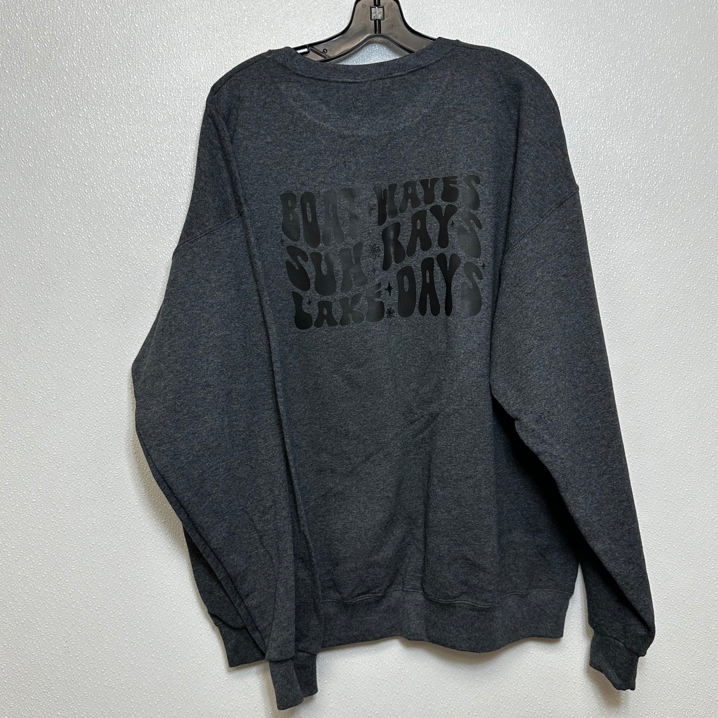 Sweatshirt Crewneck By Clothes Mentor In Grey, Size: Xl