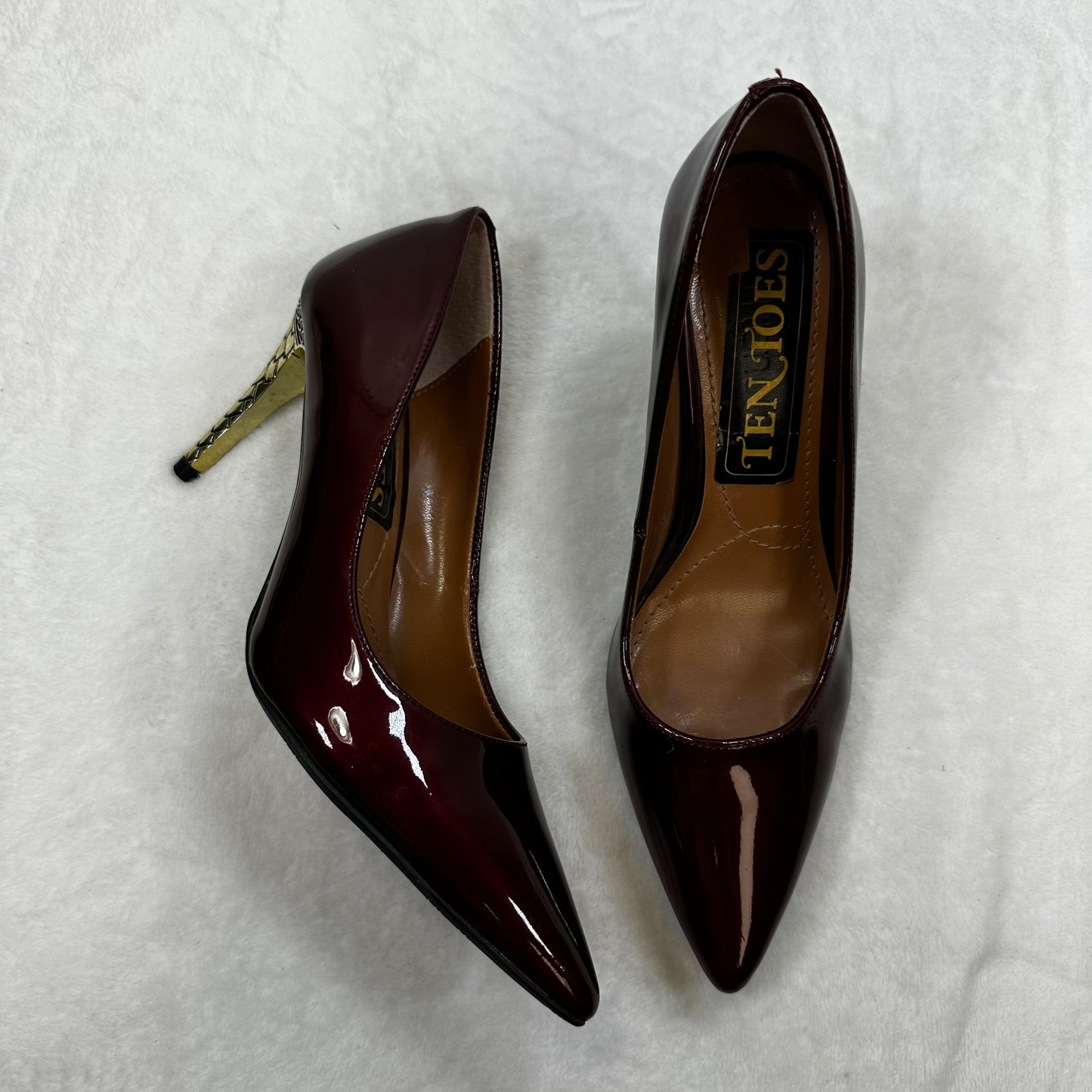 Shoes Heels Stiletto By Clothes Mentor In Burgundy, Size: 6