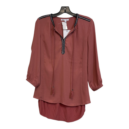 Top Long Sleeve By Dr2 In Mauve, Size: S