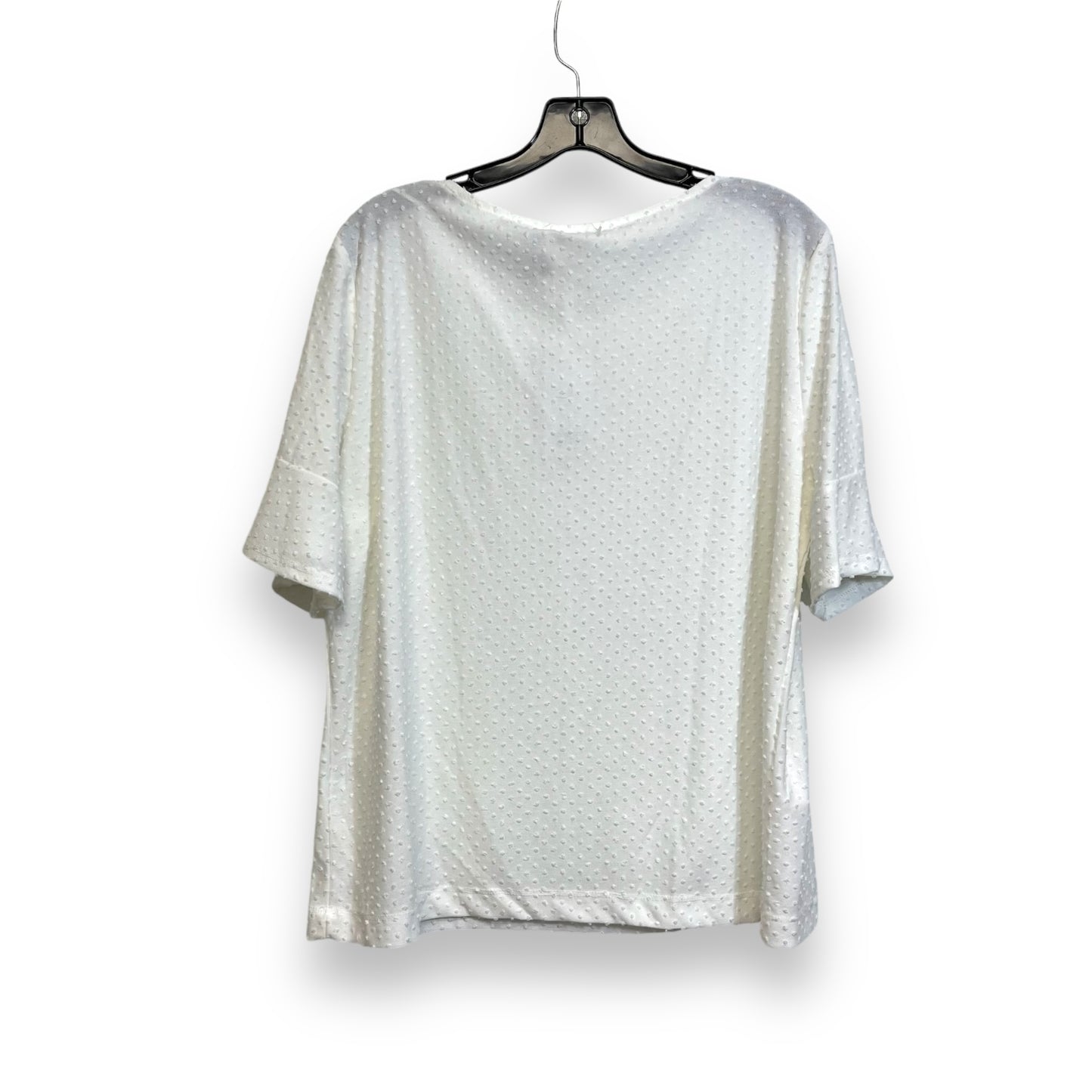 Top Short Sleeve By Rose And Olive In White, Size: Xl