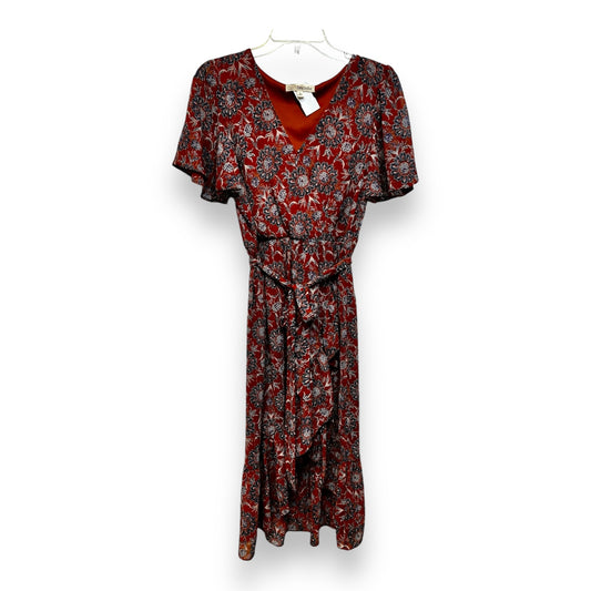 Dress Casual Midi By Rewind In Orange, Size: L