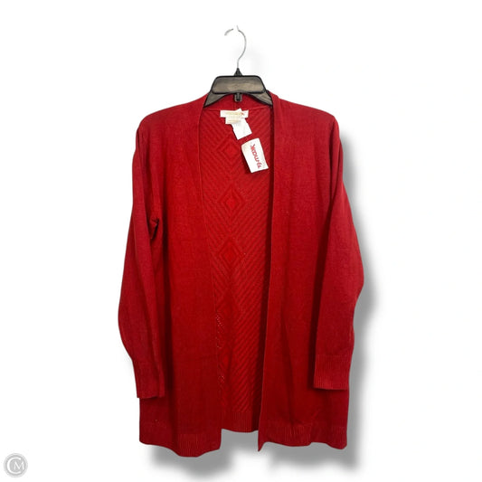 Cardigan By Clothes Mentor In Red, Size: S