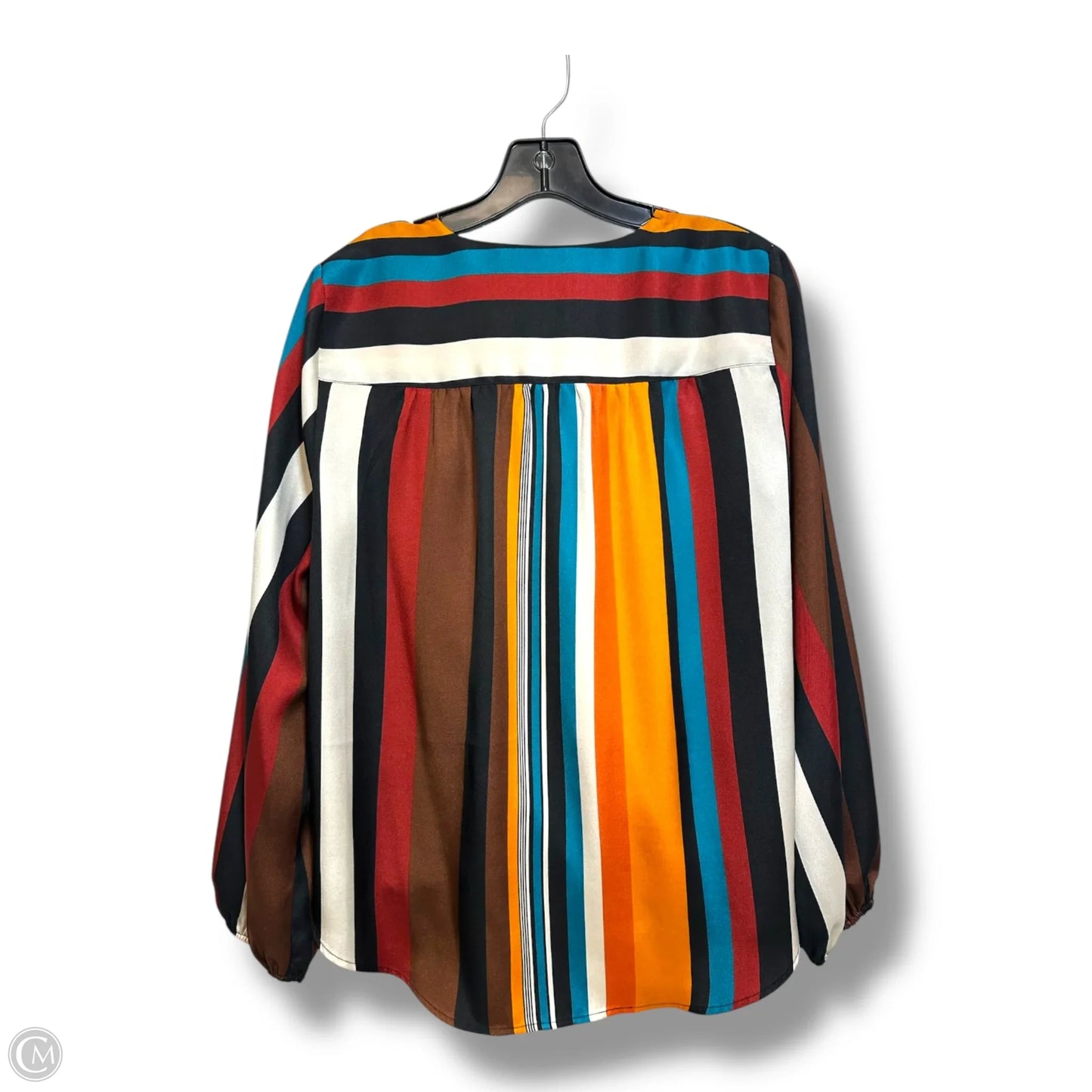 Top Long Sleeve By Inc In Striped Pattern, Size: M