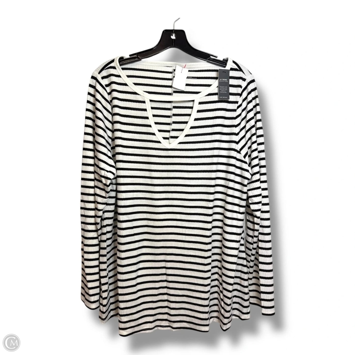 Top Long Sleeve By Lane Bryant In Striped Pattern, Size: Xl