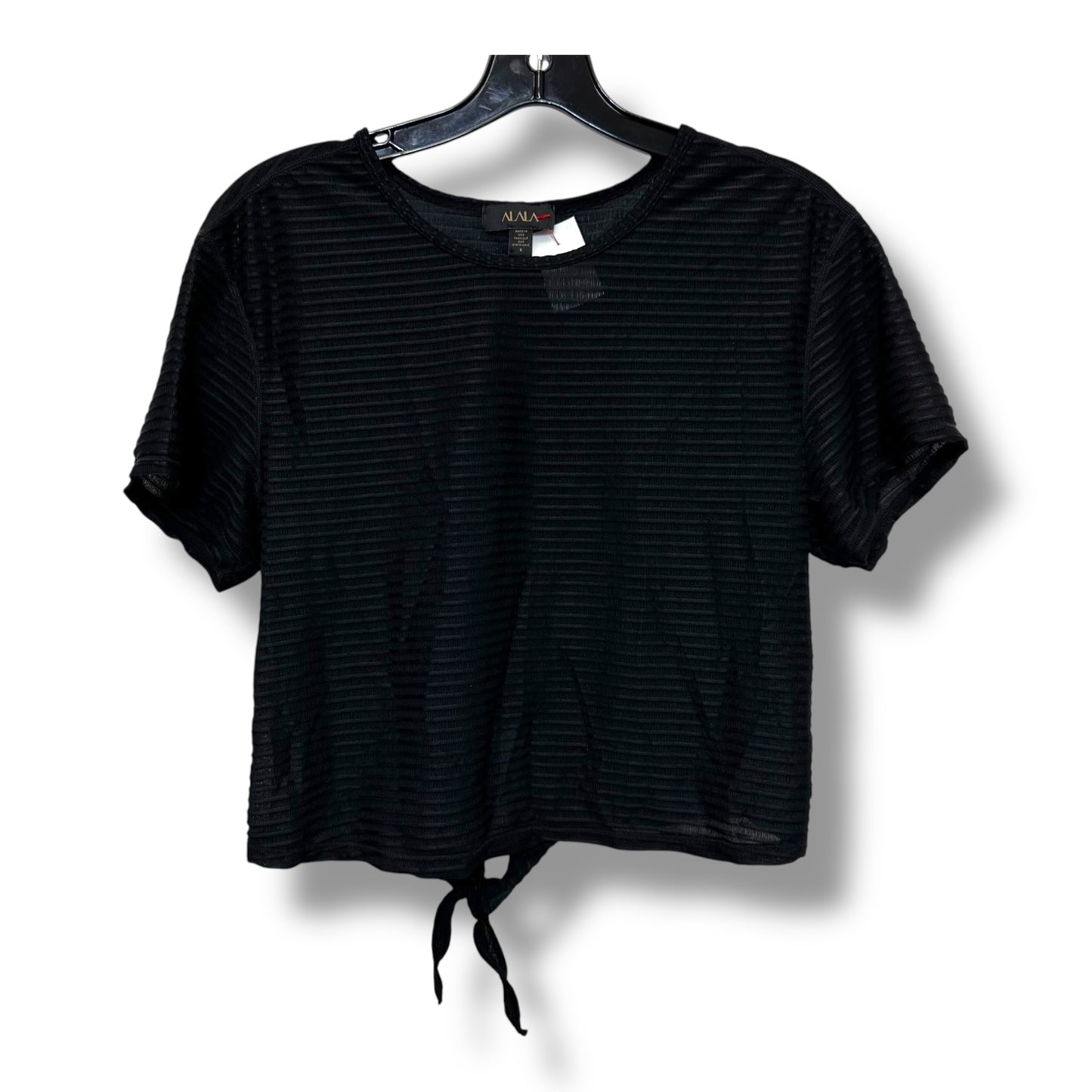 Top Short Sleeve By Clothes Mentor In Black, Size: S