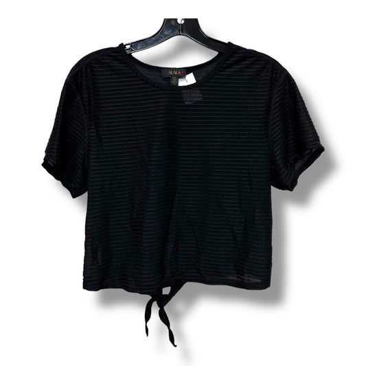 Top Short Sleeve By Clothes Mentor In Black, Size: S