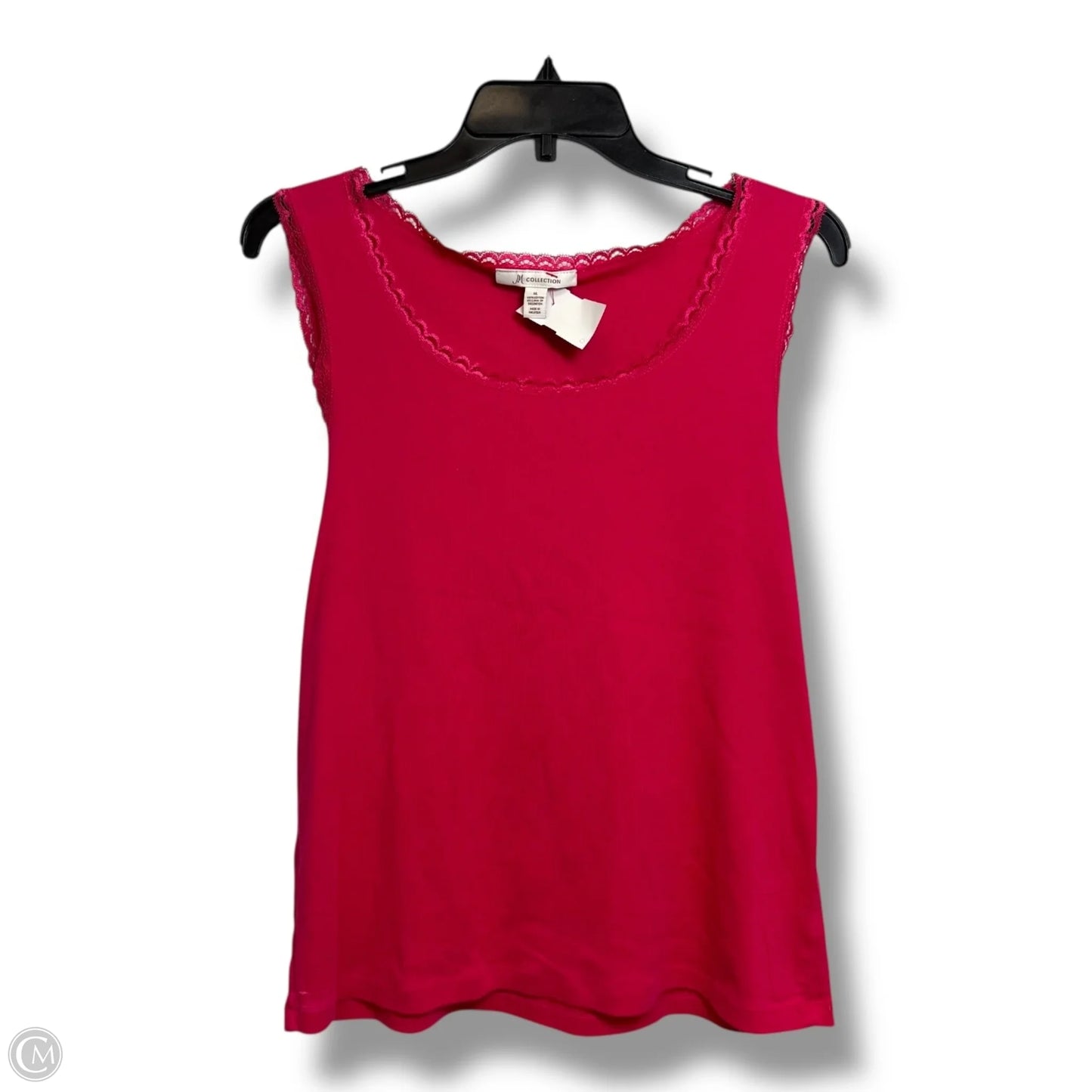 Tank Top By Jm Collections In Pink, Size: Xl
