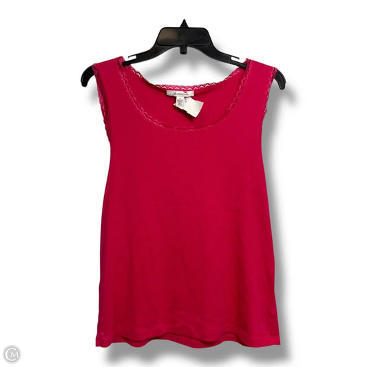 Tank Top By Jm Collections In Pink, Size: Xl