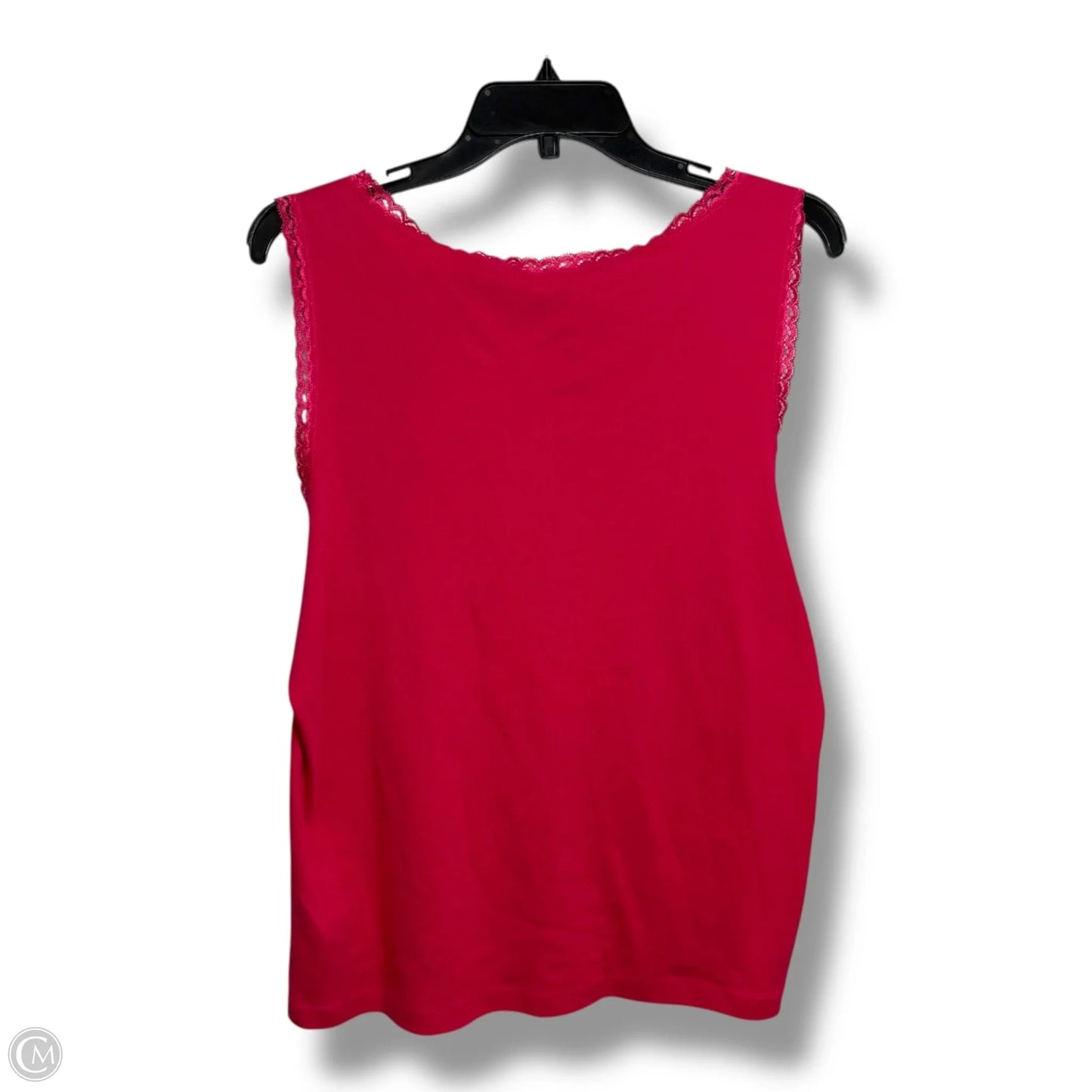Tank Top By Jm Collections In Pink, Size: Xl