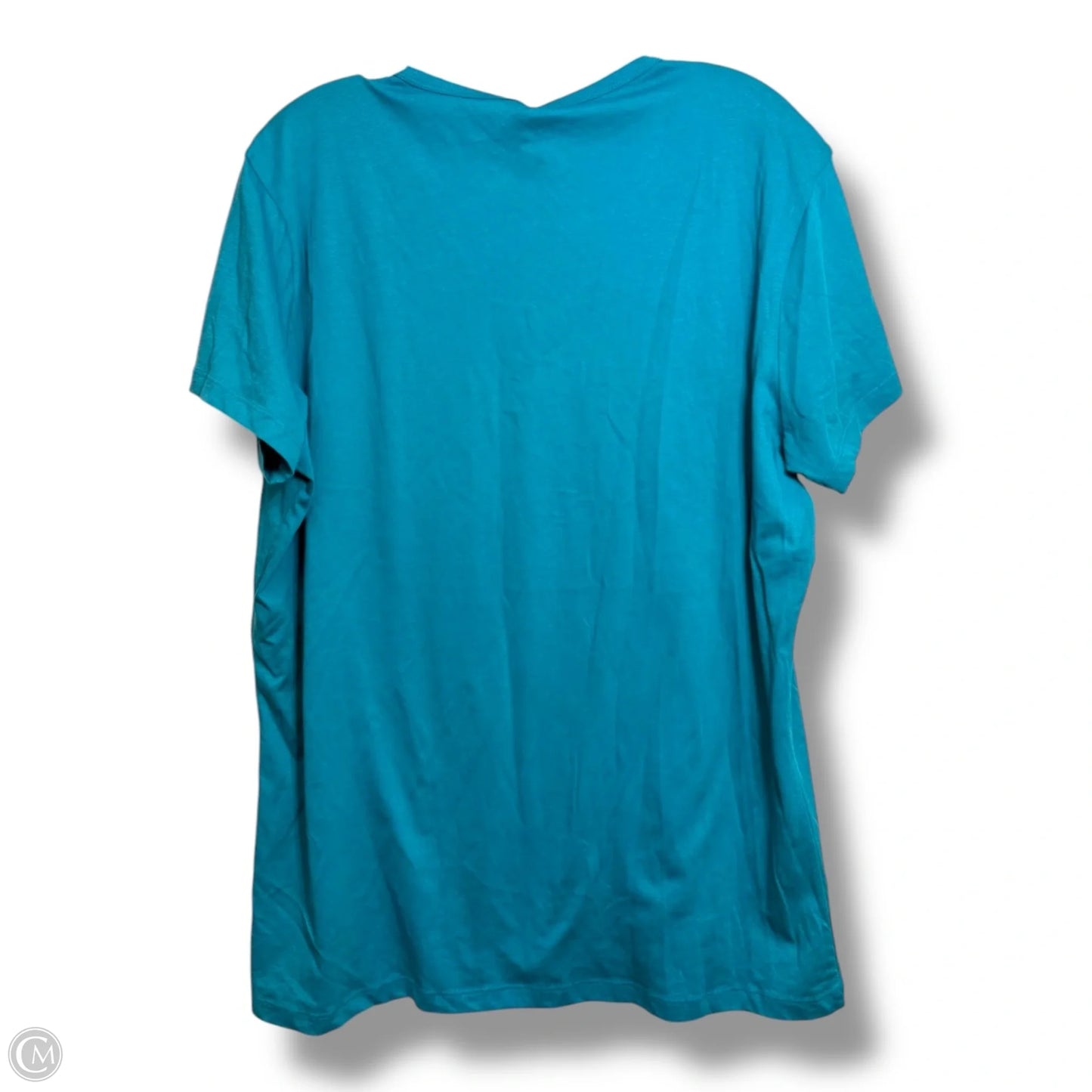 Top Short Sleeve By Clothes Mentor In Teal, Size: 2x