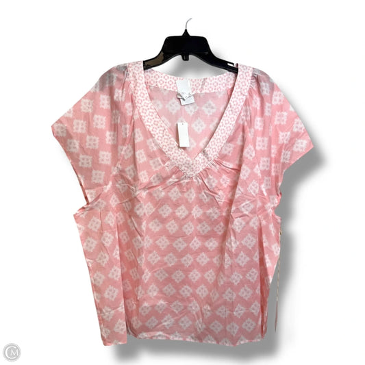 Top Sleeveless By Clothes Mentor In Pink, Size: Xxl