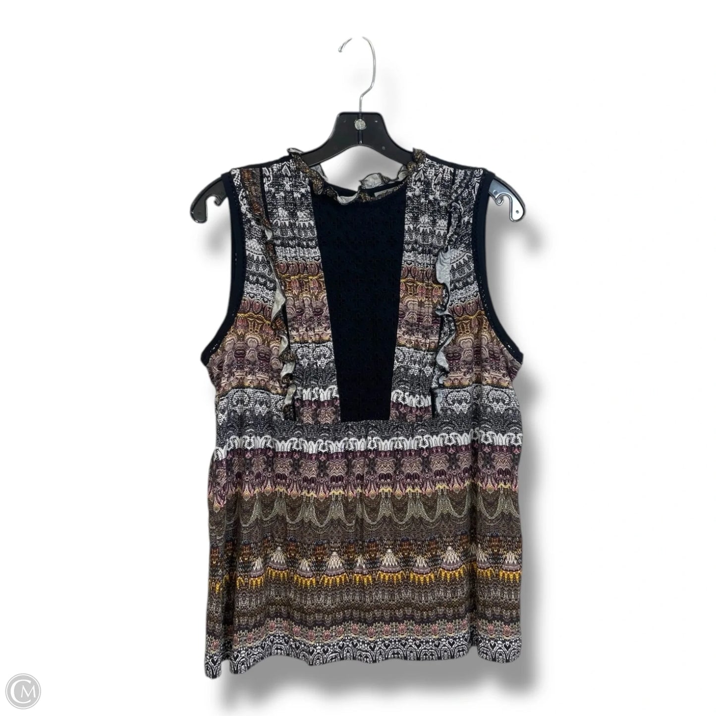 Top Sleeveless By Maeve In Multi-colored, Size: L