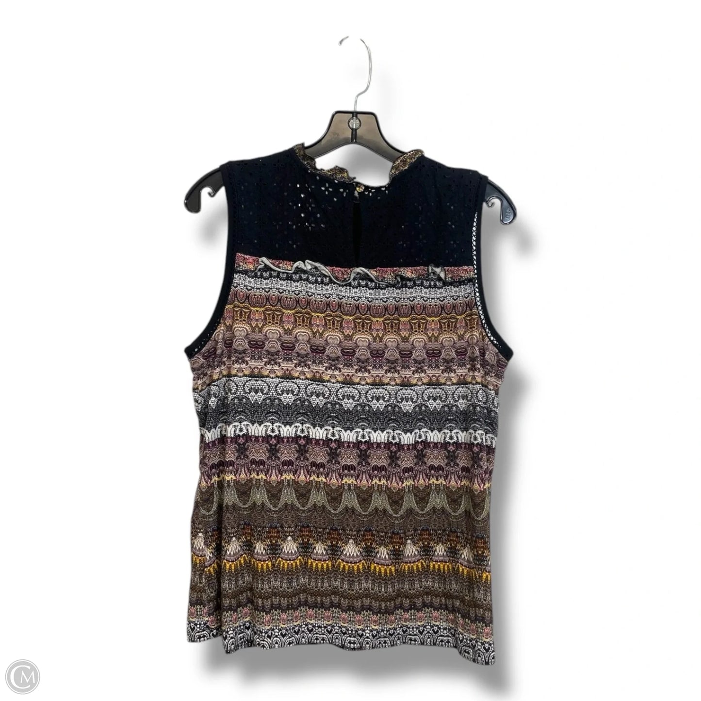 Top Sleeveless By Maeve In Multi-colored, Size: L